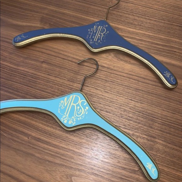 BHLDN ANTHROPOLOGIE WEDDING HANGERS - HIS & HERS - Picture 3 of 5